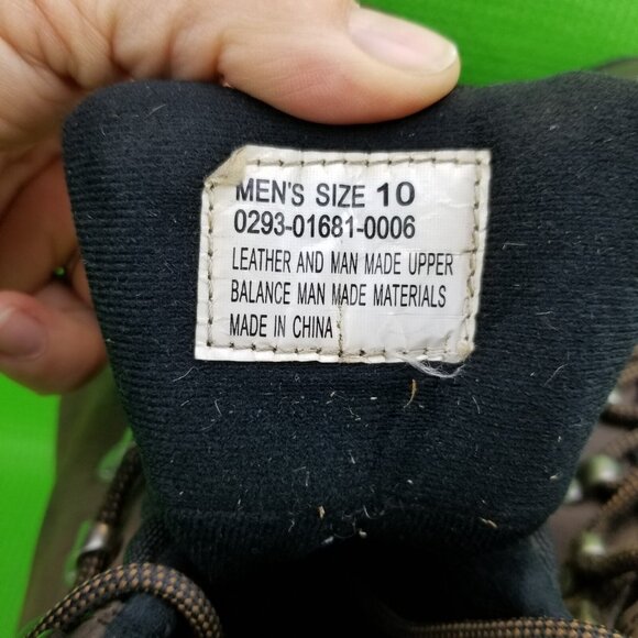 ✅Everest Bob Waterproof Brown Leather Hiking Boots Mens 10 Outdoor Trail Shoes - Picture 4 of 10